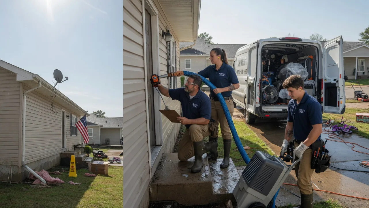Ceiling Water Damage Restoration in Louisville, OH near me